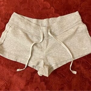Aeropostale Heathered Gray Athletic Shorts Drawstring Y2K Sz S